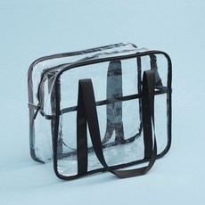 방수 투명 비치백 블랙 방수백 아쿠아백