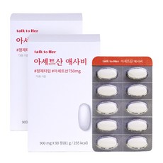 톡투허 아세트산 애사비 애플사이다비니거, 2박스, 90정