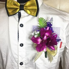 商務胸花開業活動剪彩禮儀公司年會嘉賓逼真蘭花新款創意貴賓襟花韓版胸花活動胸花, 胸花蘭花5款, 1個