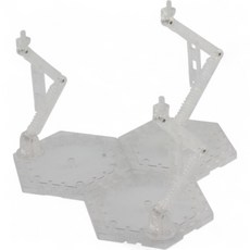 可分拆三支架 三合一 三頭場景鋼彈支架 MG HG RG SD通用戰鬥場景多功能支架, 透明, 1個