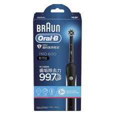 Oral-B 歐樂B Pro 600 黑色版電動牙刷, 1個, 黑色, 單一商品