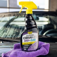 차량 유리 외부 기름기 오염물 세정 발수 코팅제