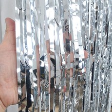 파티장식 실버 은박 수술커튼 3m 홈파티소품 파티세트 eso+6614gW