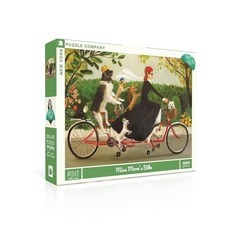 New York Puzzle Company - Janet Hill Miss Moon's Bike - Janet Hill 성인용 1000피스 직소 퍼즐, New York Puzzle Company - Jane, Miss Moon's Bike 1000 Piece