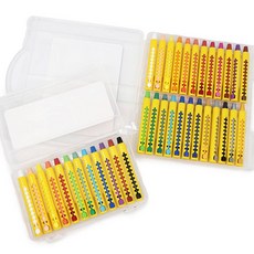 어린이 레일 크레파스 유성색연필 고체형펜 색겹칠 유화느낌, 12색