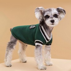 마법학교 산책옷 반려견 기모 옷 강아지 맨투맨 겨울 강아지, 그레이