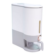 헬로제인 버튼식 밀폐 계량 쌀통, 그레이, 1개