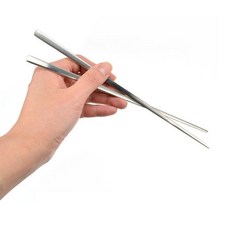 스텐 샤틴 무광 젓가락 업소용 커트러리 받침