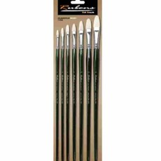 온지니 유화 돈모SET 7 pcs 유화평붓
