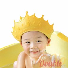 더블요 유아 머리 왕관 샴푸캡 어린이샴푸모자 유아머리감기 아이샴푸캡, 2-왕관샴푸캡-핑크, 1개