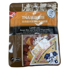 TNA 悠遊膳包 羊肉糙米佐時蔬 全齡犬適用 方便餵食 營養均衡 無添加, 150公克/包, 1個