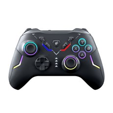 FlashFire NEON 無線手把 支援 Switch PC Steam 藍芽 霍爾磁感應, 1個, 黑色, 黑色, F207