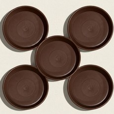 앙플랜트 동그라미 화분받침, 다크브라운, 5개