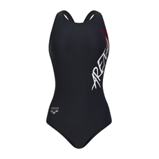 아레나 여성 실내 원피스 수영복 A5SL1D02 BLK