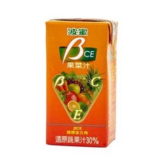 波蜜果菜汁系列 (果菜汁/蘆筍汁/乳酸多) 健康蔬果飲品 營養豐富 口感香甜 丹丹悅生活, 1個, 波蜜果菜汁BCE24瓶（一單最多2箱）