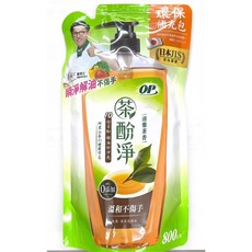 茶酚淨 OP茶酚淨洗潔精補充包/800g/包 洗碗精, 1個, 清雅茶香//茶酚淨洗潔精補充包800g