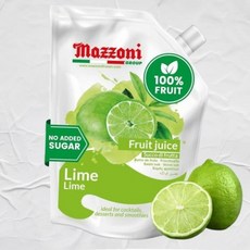 리얼 라임 주스 순수 저스트 설탕 첨가 없음 액 성분 스무디 음료 칵테일 1kg2.2파운드 편리한 파우치 마, 1kg