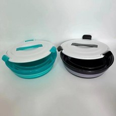 第2代 帶蓋摺疊餌料盆 釣魚餌料盆 漁具, 1個, 黑色帶蓋兩件套加深加厚