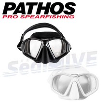 PATHOS 面鏡 MICRO MASK 原裝正品公司貨 低容積面鏡 黑/白 大神推薦款 自由潛水面鏡 潛水面鏡, 原裝面鏡+原裝呼吸管整組 白