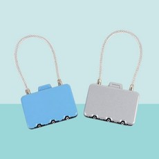 귀여운 미니 3단 다이얼 잠금 사각형 자물쇠 랜덤 1개TC