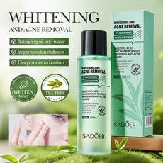 SADOER 살리실산 니코틴아마이드 티트리 미백 여드름 완화수 SYSQDS, 2개, 130ml