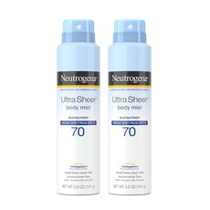 뉴트로지나 울트라쉬어 바디미스트 선스크린 스프레이 SPF 70, 2개, 141g