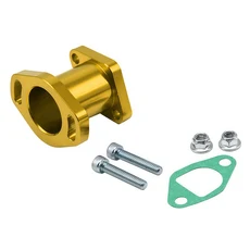 오토바이 카뷰레터 유니버설 인테이크 매니폴드 파이프 인렛 혼다 VM22 PZ19 PZ26 GX120 GX160 GX200 YX125, 04 GOLDEN