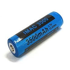 3500mAh 리튬이온 배터리 18650 3.7v 보호회로장착 KC인증, 1개, 본상품선택, 1개입