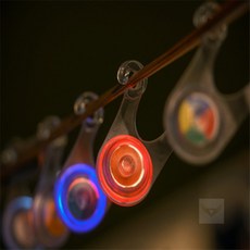 허니디자인 캠핑용LED 전구 가드 캠핑 랜턴 스트링가드 그린 야간표시 야광스트링 감성랜턴, 블루, 1개