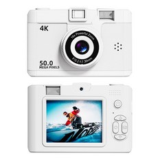 KELING 科凌 4K 數位相機 16倍變焦 5000萬像素 2.4吋螢幕 支援Wi-Fi, 白色M16