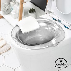 좌욕기 2500ml 가정용 항문질환 완화용 임산부 어르신 좌욕통 치질관리 간편형, 좌욕기(투명)