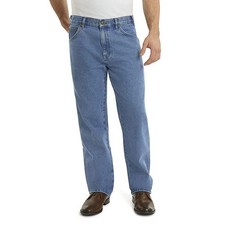 Rivets Supply & Company 남성용 작업복 견고한 릴렉스 핏 미디엄 라이트 워시 30 x 30