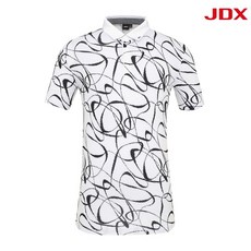 JDX 남성 패턴 메쉬 카라티셔츠 X5TSU2567WH