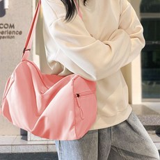 旅行衣物收納袋 運動斜挎包 旅遊收納包, 桃花粉, 1個