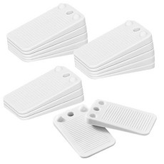 LELE LIFE 15 팩 유연한 고무 레벨 웨지 미끄럼 방지 및 스태커블 가구 레벨링 심 심 테이블 화장실 박스형 침대