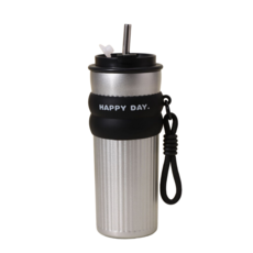 ecosip 에코십 모던 스텐 스테인리스 316 텀블러 500ml Tumbler 보온 보냉 원터치, 1개, 실버