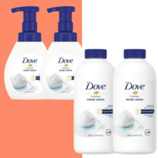 [더블기획] 도브 포밍 핸드워시 딥모이스처 본품 2개 + 리필 2개 풀세트, 1개