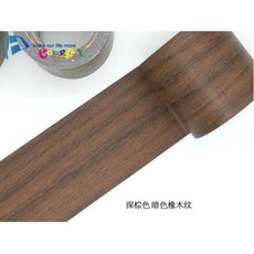木紋膠帶 家具修補膠帶 木門膠帶 修補貼 膠帶 桌面修復貼 木紋貼紙 木頭貼皮 家具膠帶 門框膠帶 遮瑕膠帶 木門貼皮, 1個, 深棕暗色橡木紋