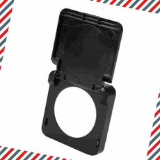 1개용 블랙 빌트인 콘센트 커버형 플레이트 뽑기편한 콘센트안전커버 이물질방지커버 감전방지