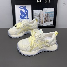 708090 여성용 두꺼운 밑창 데일리 통기 메쉬 워킹운동화