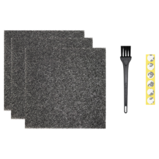 환풍기 에코필터12x12cm(3매입)+청소솔 세트 힘펠 제로크 플렉스 자이온 하츠 스펀지 싸이클론