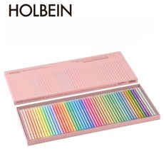 홀베인 아티스트 유성 색연필 50개 세트 Holbein OP936 핑크 케이스 에디션