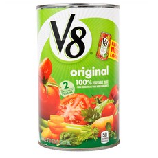V8 오리지널 100% 야채 주스, 1.36L, 4개