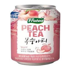 푸르밀 푸르티 아이스티 복숭아티 액상차 340mlX24캔 1박스, 340ml