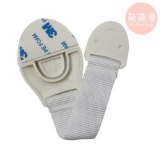 萌萌屋 寶寶安全鎖 兒童防護鎖 適用抽屜冰箱櫥櫃門 拉式與旋轉扣設計, 1個, 拉式安全鎖, 藍色