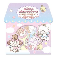 미코 캐릭터즈 조각 스티커 드림랜드