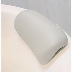욕조 머리받침대 반신욕 헤드 고탄성 욕실 목 베개 머리 받침대, 03.회색, 1개