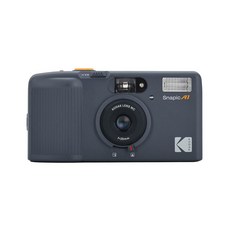 KODAK Snapic A1 35mm 필름 카메라 재사용 가능 2존 포커스 경량 컴팩트 리노 그레이 AAA 배터리는 포함되지 않음, 그레이+코닥 만능 필름+배터리, Rhino Grey