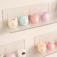 부착식 피규어 아크릴 미니 벽선반 인형 굿즈 레고 장식 진열대 2size, 1개
