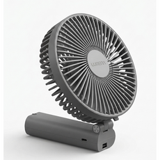루메나 빅팬 탁상 폴더블 휴대용선풍기, 다크 그레이, FAN PRO MAX V